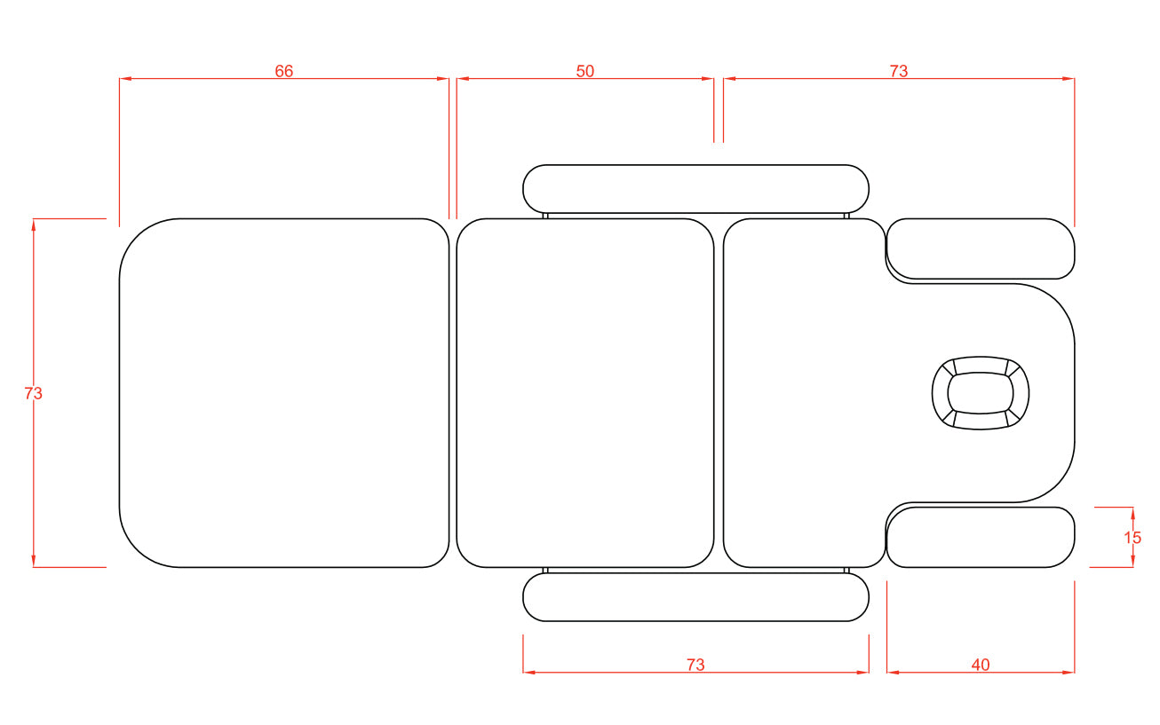 Masažna terapevtska miza Rora Fox-2234A | Acrum |