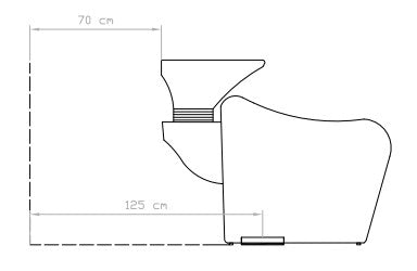 Električni frizerski umivalnik za lase METRI