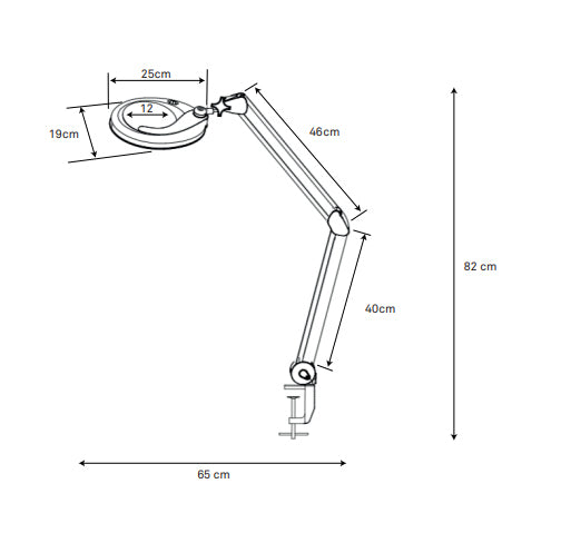 Namizna kozmetična lupa - WKL004T Magni ~ 5x povečava 