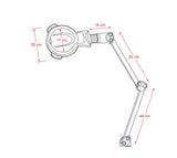 Kozmetična lupa z LED osvetlitvijo Fox-1006