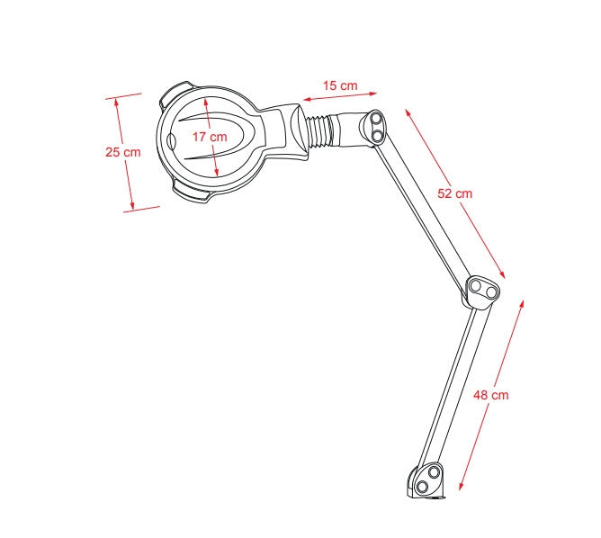 Kozmetična lupa z LED osvetlitvijo Fox-1006