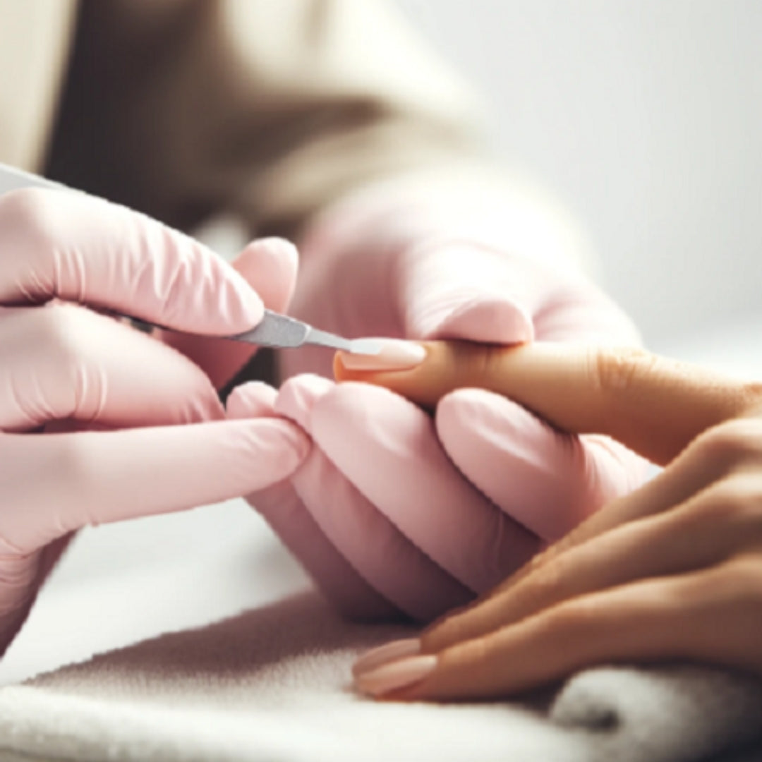 Nitrilne zaščitne rokavice roza brez pudra 100kom
