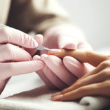 Nitrilne zaščitne rokavice roza brez pudra 100kom
