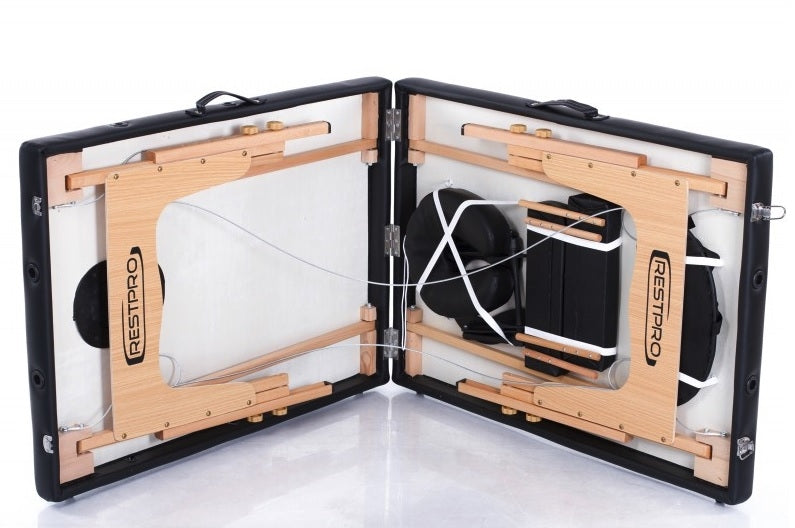 RESTPRO CLASSIC 2 - prenosna masažna miza - črna