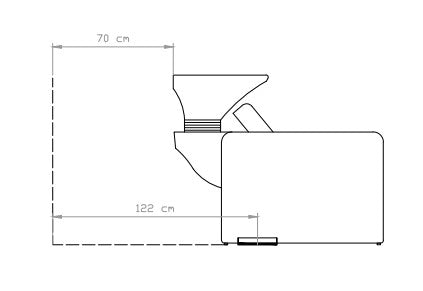 Frizerski umivalnik za lase SION