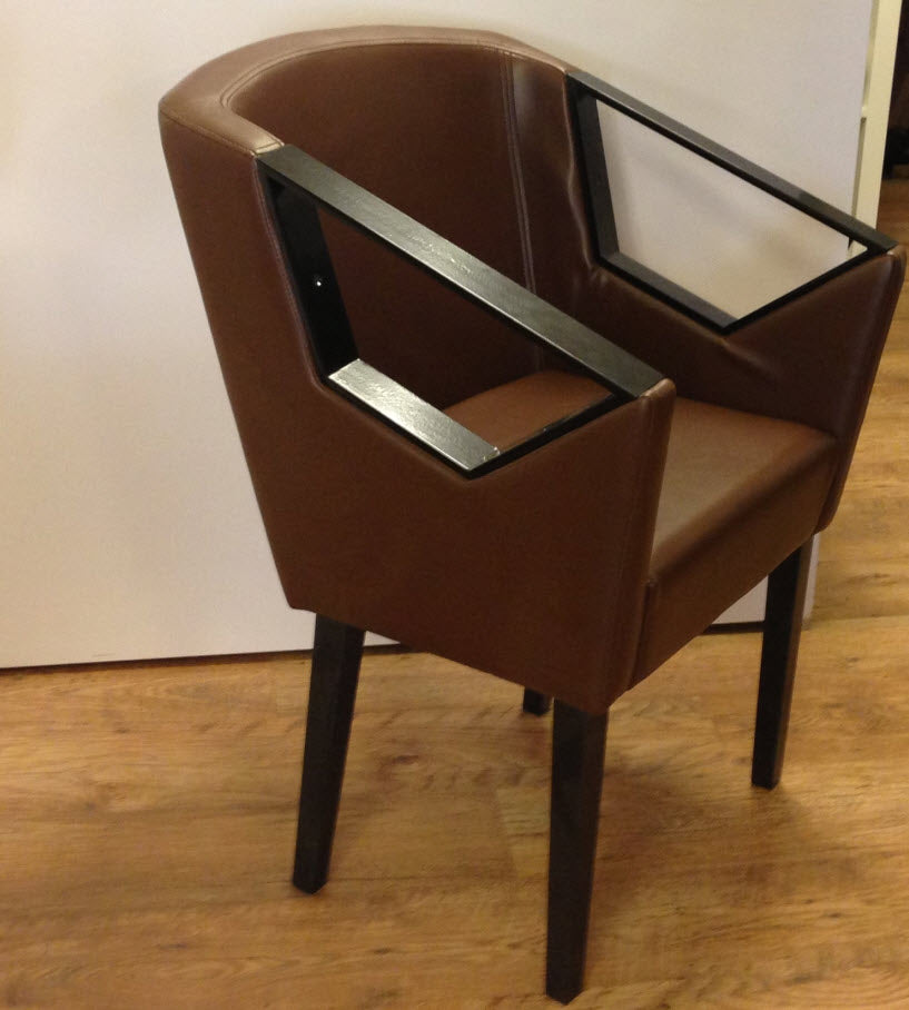 Stol za čakalnico za frizerski salon Metallic