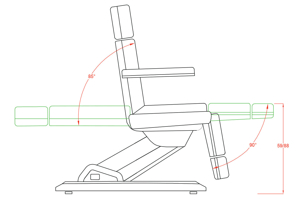 Stol za pedikuro - električni Fox-2235C | Medial | 