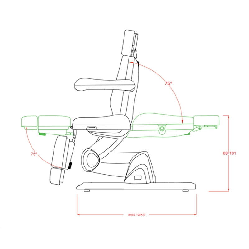 Pedikerski stol Fox-2250A | Talus
