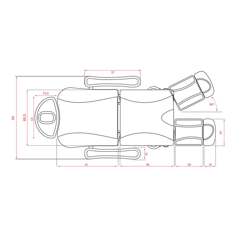 Pedikerski stol Fox-2250A | Talus