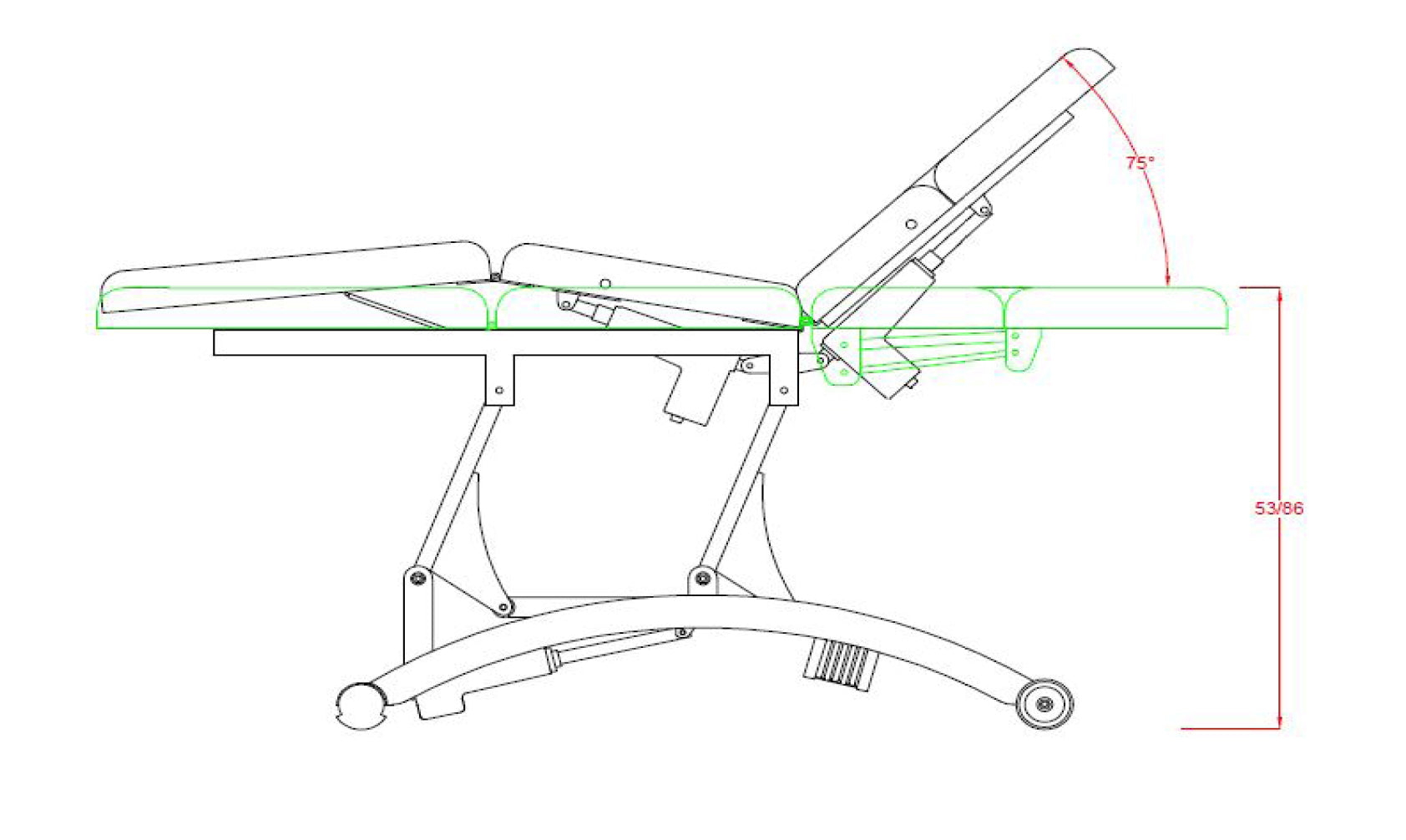 Terapevtska miza Master Fox-2241C  Sphen  