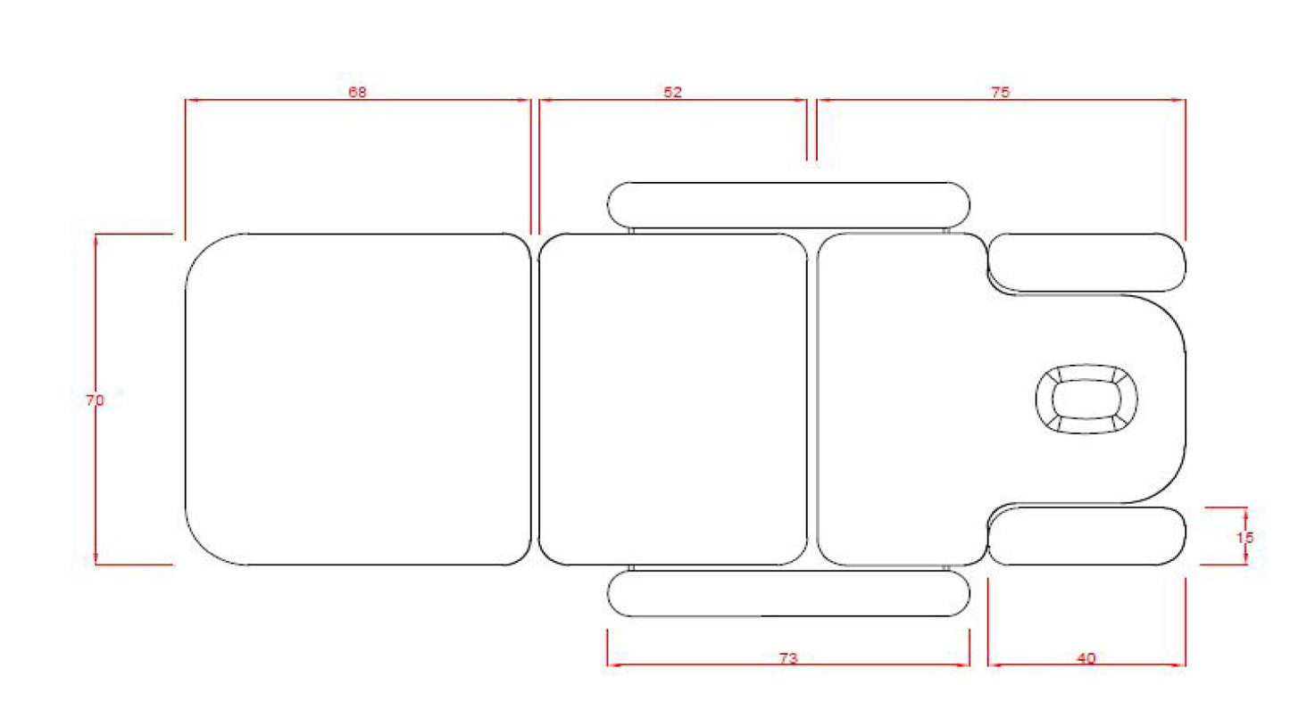 Terapevtska miza Master Fox-2241C  Sphen  