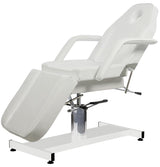 Tridelna kozmetična miza - Ment belo oblazinjenje