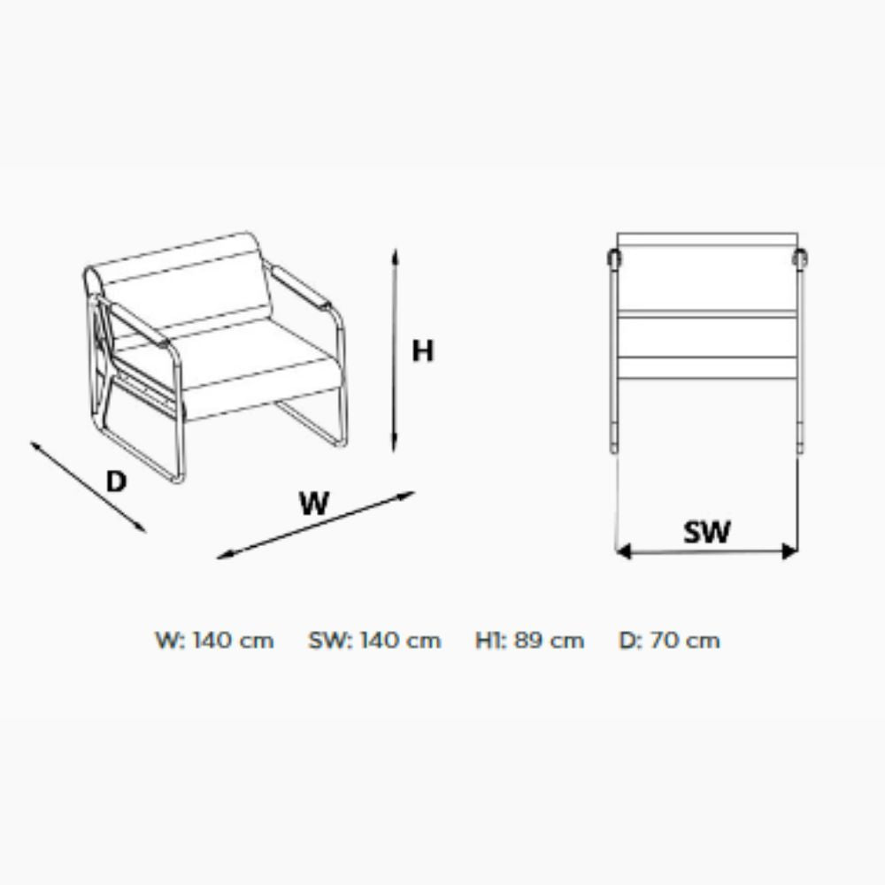 Udobna čakalnica za salon Single