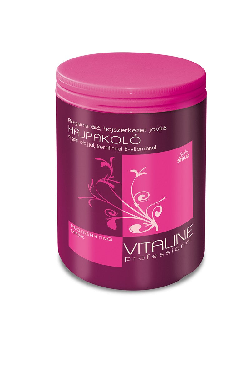 Vitaline REPAIR Regenerativna maska z arganovim oljem, keratinom, vitaminom E in dišavo češnje  1000ml  