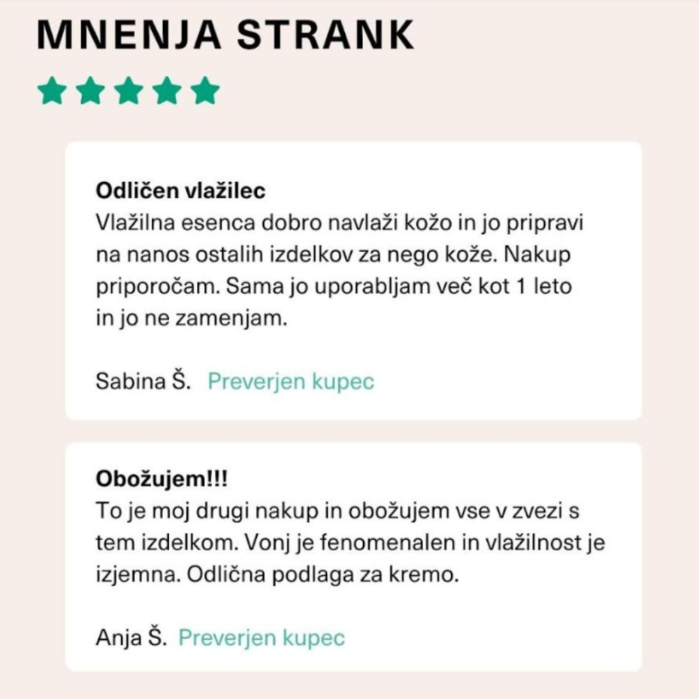 Vlažilna esenca za sijočo polt 100 ml | Hemptouch |