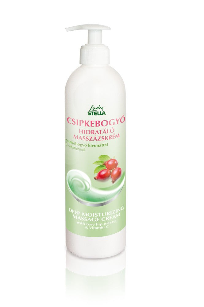 Globinsko vlažilna masažna krema s šipkom, vitaminom E in Hydroviton kompleksom 500ml