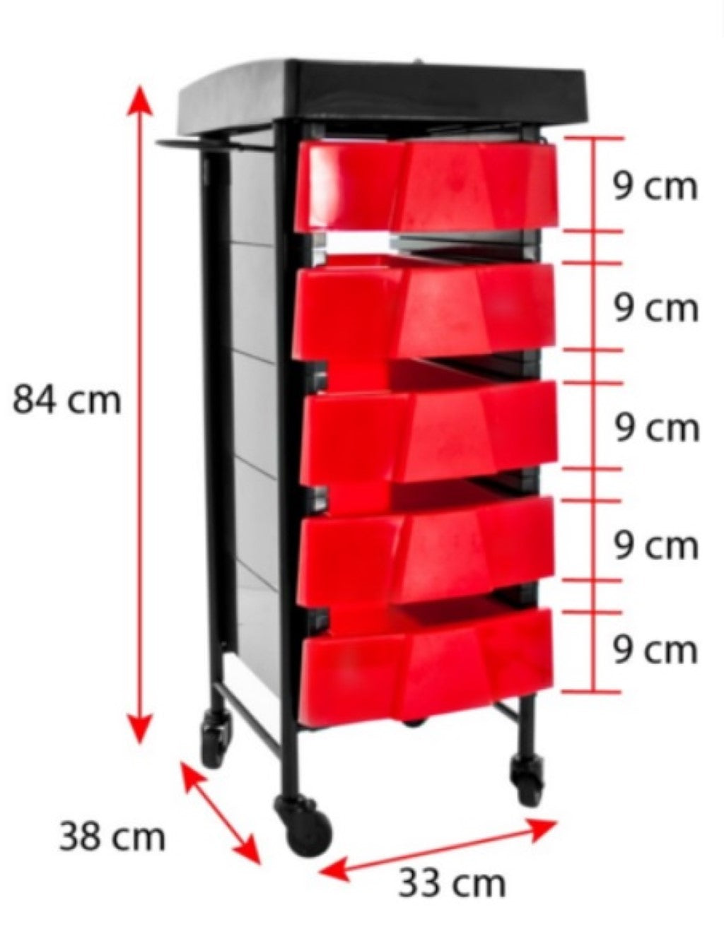 Frizerski voziček za odlaganje - AS 9335a