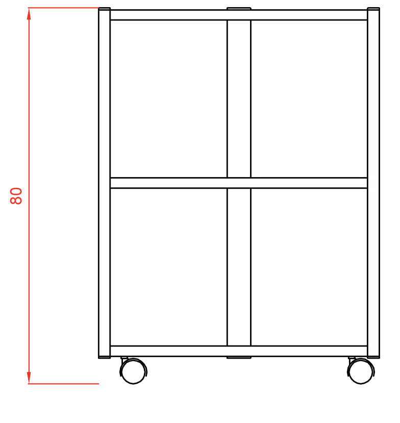 Voziček za odlaganje Fox-1040  Facile  
