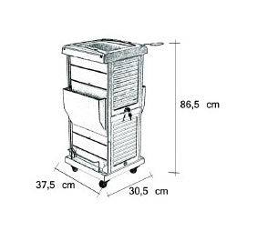 Voziček za odlaganje orodja - Pilot dimenzije