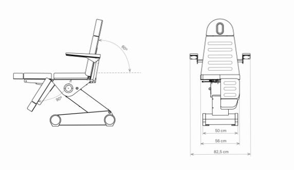 Električni pedikerski stol B'LIGHT 503 | 3 x motor