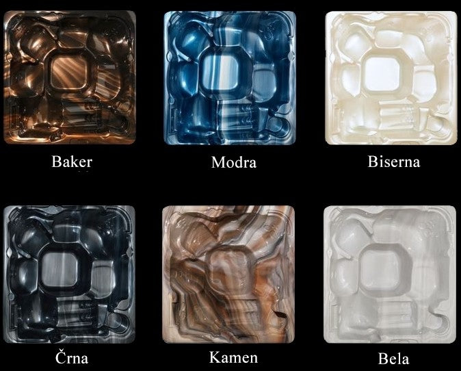 Zunanja SPA masažni bazen ART - Dunaj barva