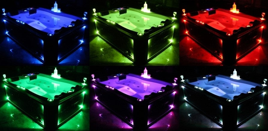 Zunanja SPA masažni bazen ART - Dunaj LED osvetlitev