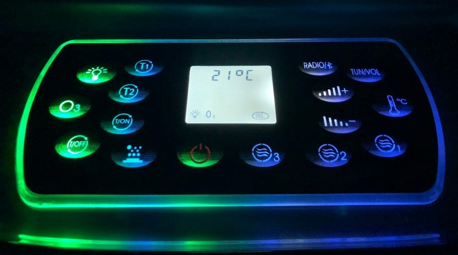 Zunanja SPA masažni bazen ART - Dunaj računalniški panel