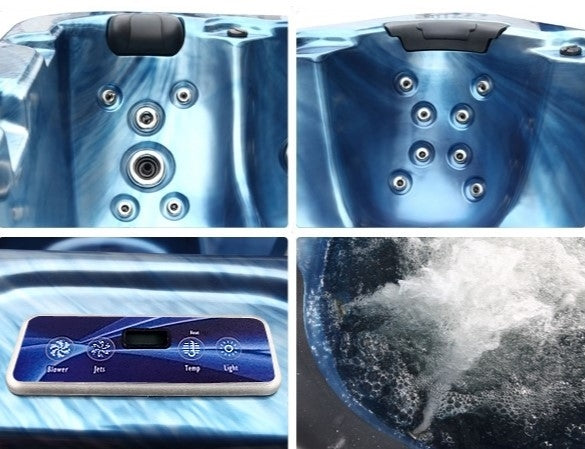 Zunanji SPA masažni bazen ART - Trier šobe in računalniški terminal