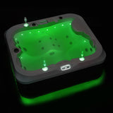 Zunanji SPA masažni bazen ART - Valerie zelena LED osvetlitev