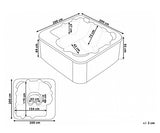 Zunanji SPA masažni bazen ART - Zurich dimenzije